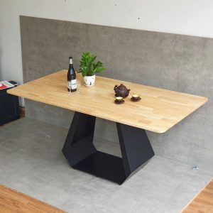 Combo bàn ăn và 6 ghế ăn bọc da - hình 1