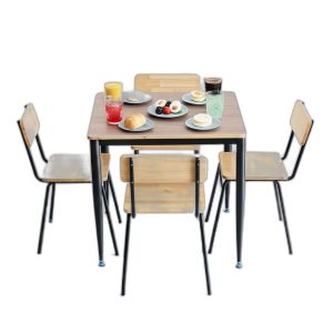 Combo bàn ăn vuông 70x70cm và 4 ghế ăn