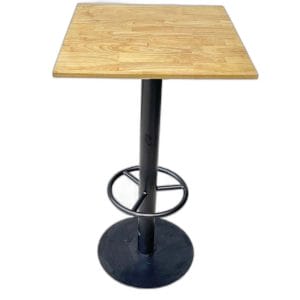 Combo Bàn Bar Vuông 60cm Và 2 Ghế Bar Có Lưng Tựa C
