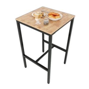 Combo Bàn Bar Vuông 60cm Và 2 Ghế Bar Nâng Hạ C