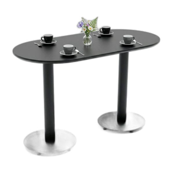Combo bàn cafe Oval và 4 ghế Eames nhựa C