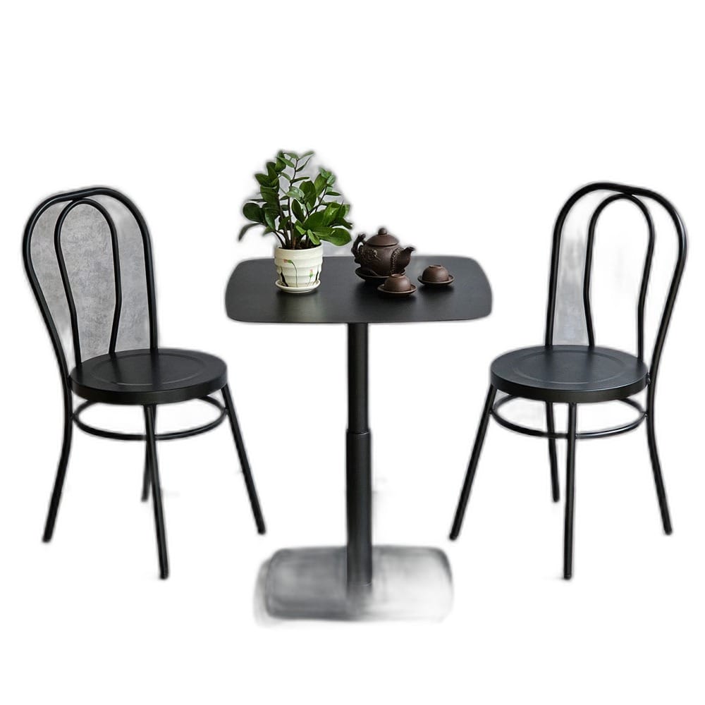 Combo bàn cafe sắt và 2 ghế Thonet sắt sơn tĩnh điện C Combo bàn cafe sắt và 2 ghế Thonet sắt sơn tĩnh điện C