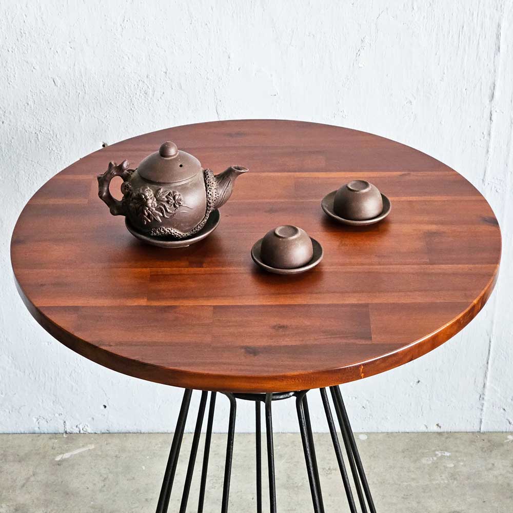 Combo bàn cafe tròn gỗ tràm và 2 ghế Verti C Combo bàn cafe tròn gỗ tràm và 2 ghế Verti C - hình 2
