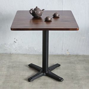 Combo bàn cafe vuông 70x70cm và 2 ghế mặt trăng C - hình 1