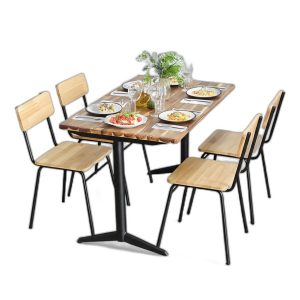 Combo bàn chữ nhật 120x70cm và 4 ghế ăn
