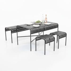 Combo bàn ghế ngoài trời sắt sơn tĩnh điện C - hình 1