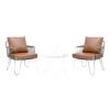 Combo bàn sofa tròn chân chữ V và 2 ghế sofa Fi12 sắt CBSF68067