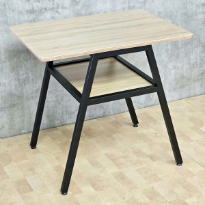 Combo bàn TINY 80x60cm và 2 ghế sắt - hình 1
