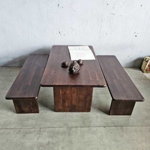 Combo bàn trà và 2 ghế băng thấp CBSF68055 - hình 1