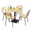 Combo bàn vuông 70x70cm và 4 ghế cafe C