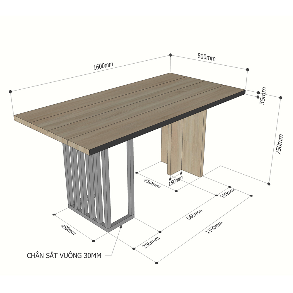 Combo bộ bàn ăn PHELIM và 6 ghế Wisbon gỗ Combo bộ bàn ăn PHELIM và 6 ghế Wisbon gỗ - hình 3