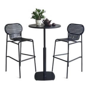 Combo bộ bàn bar sắt 60cm và 2 ghế bar sắt C