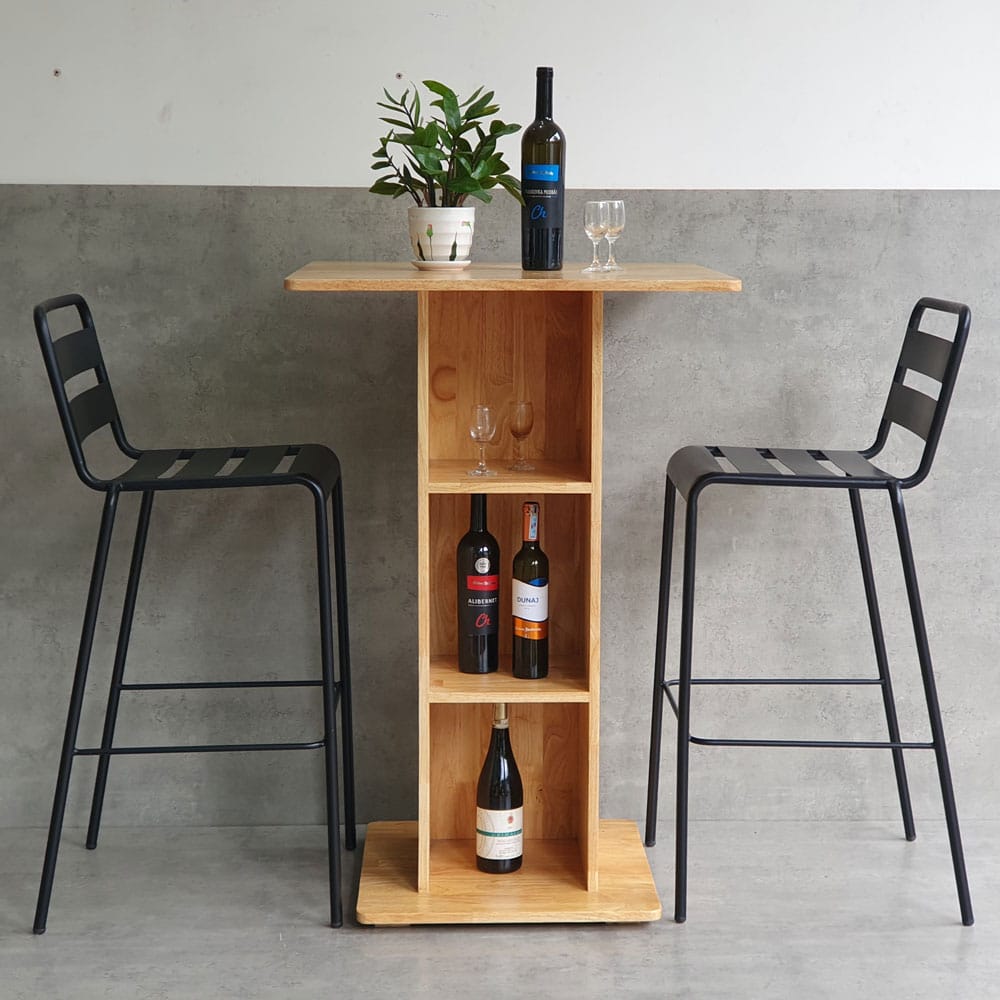 Combo bộ bàn bar vuông 70x70cm và 2 ghế bar sắt C Combo bộ bàn bar vuông 70x70cm và 2 ghế bar sắt C - hình 2