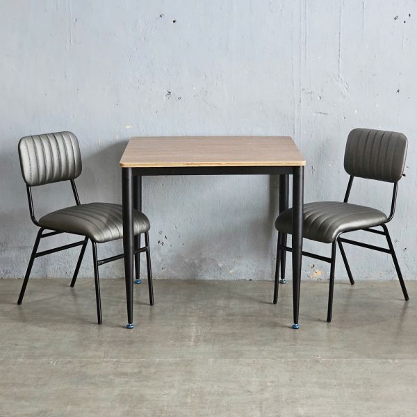 Combo bộ bàn ghế ăn 2 người ngồi gỗ plywood chân sắt - hình 3