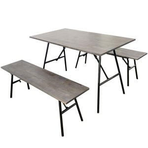 Combo bộ bàn ghế ăn ARGON gấp gọn - hình 1