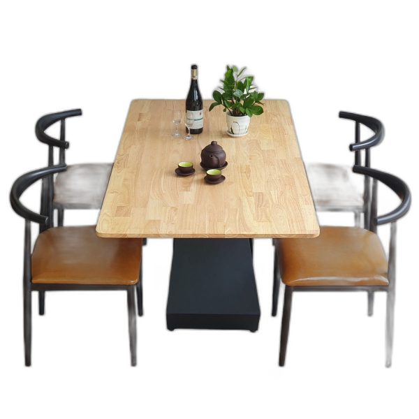 Combo bộ bàn ghế ăn chữ nhật 160x80cm 4 ghế ngồi