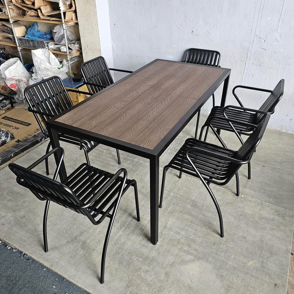 Combo bộ bàn ghế ăn ngoài trời C Combo bộ bàn ghế ăn ngoài trời C - hình 5