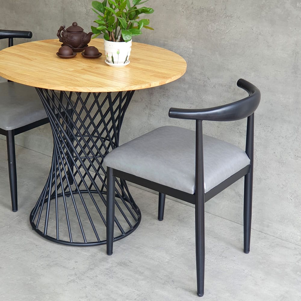 Combo bộ bàn ghế cafe tròn 80cm C Combo bộ bàn ghế cafe tròn 80cm C - hình 4