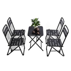 Combo bộ bàn ghế trà chanh gấp gọn bằng sắt sơn tĩnh điện C