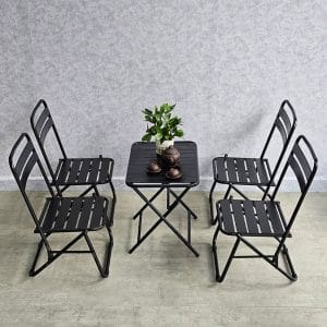 Combo bộ bàn ghế trà chanh gấp gọn bằng sắt sơn tĩnh điện C - hình 1