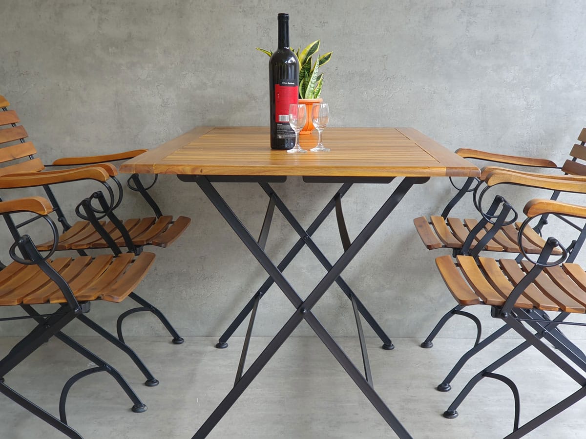 Combo bộ bàn ngoài trời xếp gọn 120x75cm và 4 ghế xếp gọn C Combo bộ bàn ngoài trời xếp gọn 120x75cm và 4 ghế xếp gọn C - hình 2