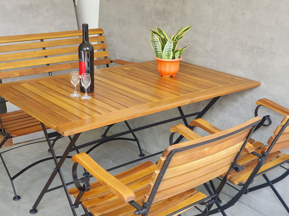Combo bộ bàn ngoài trời xếp gọn 120x75cm và ghế xếp gọn C Combo bộ bàn ngoài trời xếp gọn 120x75cm và ghế xếp gọn C - hình 4