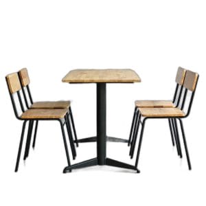 Lỗi 404 Combo bộ bàn quán ăn nhà hàng 120x60cm và 4 ghế chân sắt C