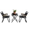 Combo bộ bàn trà chanh xếp gọn và 2 ghế xếp du lịch C