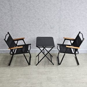 Combo bộ bàn trà chanh xếp gọn và 2 ghế xếp du lịch C - hình 1