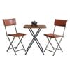Combo bộ bàn xếp gọn 55x55cm và 2 ghế xếp ngoài trời C