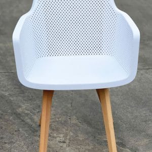 Ghế AIRO nhựa đúc lưng lựa chân gỗ - hình 1