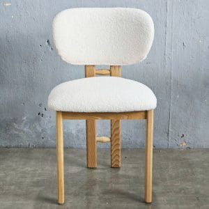 Ghế Amazon bọc lông cừu chân gỗ Ash - hình 1