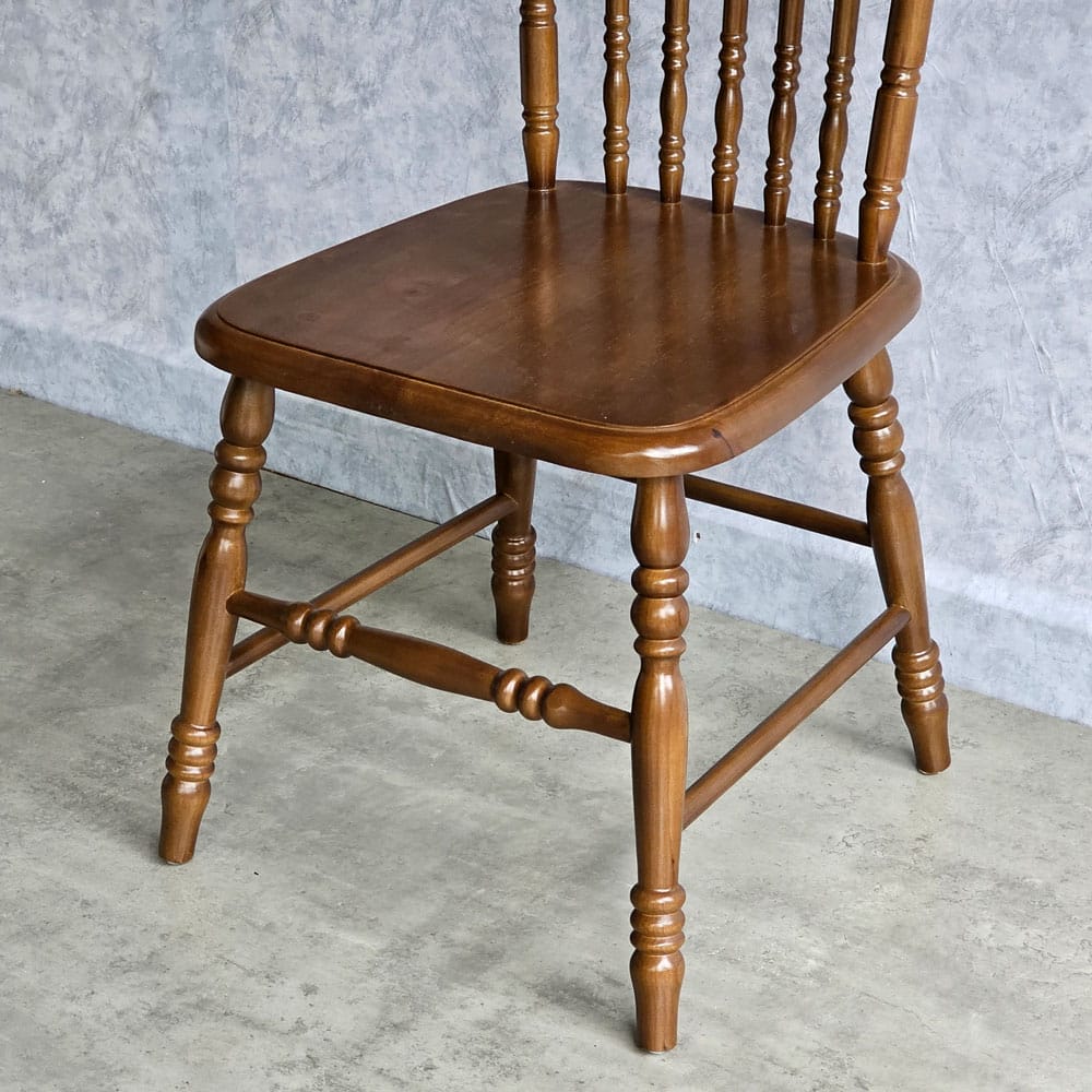 Ghế Amish lưng tựa cao 7 nan gỗ cao su Ghế Amish lưng tựa cao 7 nan gỗ cao su - hình 3