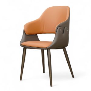 Ghế ăn bọc nệm chân thép carbon chống gỉ - hình 1