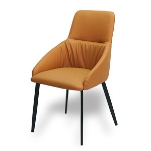 Ghế Ăn - Cafe Kane chân sắt nệm vải Simili - hình 1