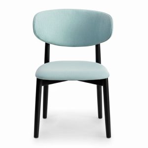 Ghế ăn gỗ Cao Su nệm bọc vải - hình 1