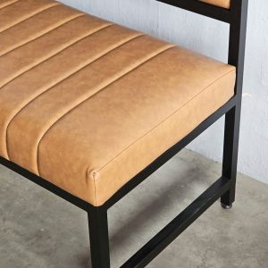 Ghế băng bọc nệm 100x55x87cm khung sắt - hình 1