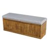 Ghế băng có hộc để giày 120x35x38cm gỗ cao su