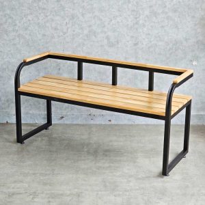Ghế băng có tay tựa 120x45x60cm gỗ cao su - hình 1