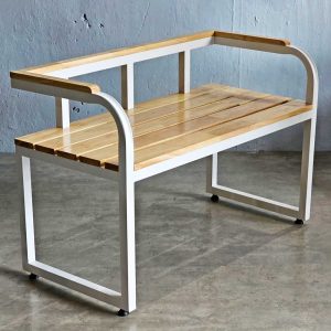 Ghế băng có tay tựa 95x46x60cm gỗ cao su - hình 1