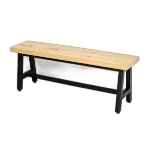 Ghế băng dài 120x30cm gỗ thông chân sắt sơn tĩnh điện