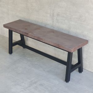 Ghế băng dài 120x30cm gỗ thông chân sắt sơn tĩnh điện - hình 1