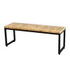 Ghế băng dài 120x38x42m gỗ cao su chân sắt