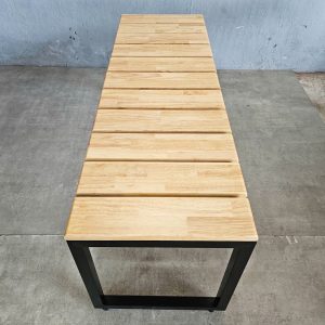 Ghế băng dài 120x40x55cm gỗ cao su - hình 1