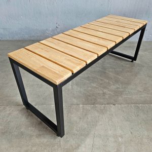 Ghế băng dài 120x40x55cm gỗ cao su - hình 2