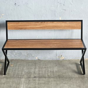 Ghế bằng dài 120x40x75cm chân sắt chữ X gỗ plywood - hình 1