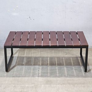 Ghế băng dài 120x60x45cm gỗ cao su - hình 1