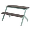 Ghế băng dài 120x80x75cm nhựa giả gỗ khung sắt