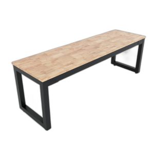 Ghế băng dài 130x36cm gỗ cao su khung sắt