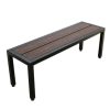 Ghế băng dài 140x37x45cm gỗ nhựa chân sắt